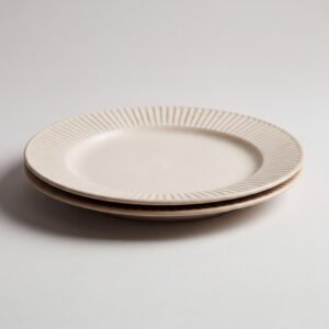 Ashford Ribbed Dinner Plates, Set of Two
