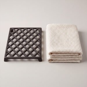 Fenwick Cast-Iron Trivet & Towel Set