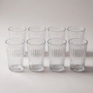 Harlow Ribbed Tumblers, Set of Eight