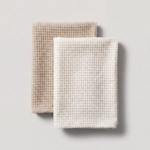 Marlow Waffle Kitchen Towels, Pair