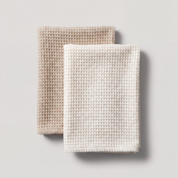 Marlow Waffle Kitchen Towels, Pair